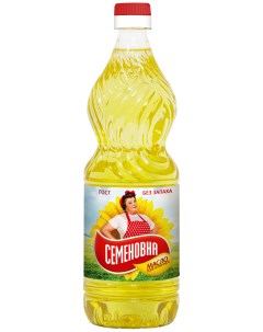Масло подсолнечное рафинир дезодорир 900 мл Семеновна