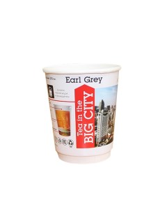 Чай Эрл Грей порционный в бумажном стаканчике 250мл 16стак упак Чай в большом городе
