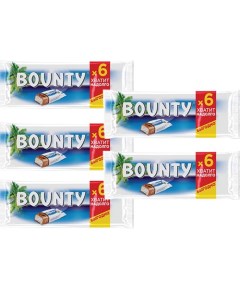 Шоколадный батончик Кокос Мультипак 6 27 5 гр 5шт Bounty