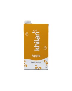 Сок яблочный натуральный сок прямой отжим 3 л Khilari