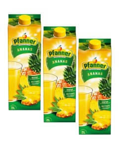 Нектар Ананас натуральный обогащенный витамином С 3шт по 2л Pfanner