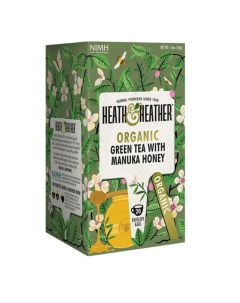 Чай зеленый с медом манука 20 пакетиков Heath&heather