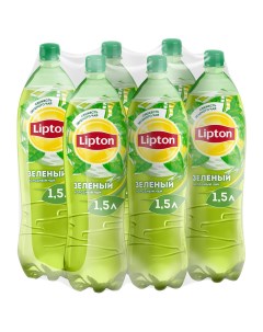 Чай холодный зеленый негазированный 6 штук по 1 5 л Lipton