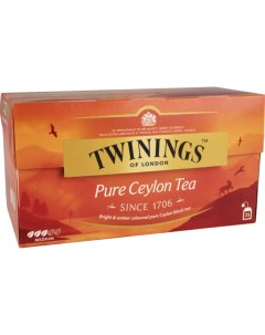 Чай черный pure ceylon tea 25 пакетиков Twinings