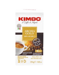 Кофе молотый aroma gold 100 arabica 250 г Kimbo