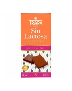 Шоколад молочный без лактозы 90 г Trapa
