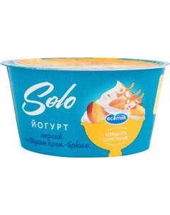 Йогурт крем брюле c персиком 5 130 г Ecomilk.solo