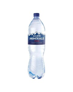 Вода питьевая газированная 1 5 л Societe minerale