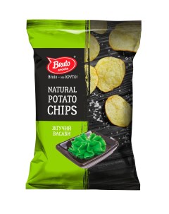 Чипсы картофельные васаби 70 г Bruto snacks