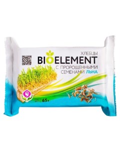 Хлебцы пшеничные БиоЭлемент хрустящие с пророщенным льном 65 г Doctor grain