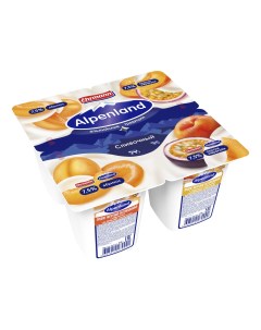 Йогуртный продукт абрикос персик маракуйя 7 5 95 г бзмж Alpenland