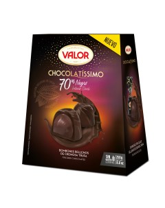 Пралине Сhocolatissimo из горького шоколада 70 с трюфельной начинкой 250г Valor