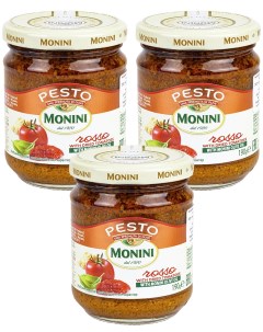 Соус песто Pesto Rosso томатный 190 гр 3 шт Monini