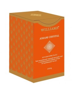 Чай черный Assam crystal листовой с высоким содержанием чайных почек 200 г Williams