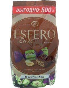 Конфеты Esfero Luxe Мягкая какао нуга с арахисом 500г Конти
