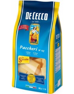 Макароны paccheri 125 из твердых сортов пшеницы 500 г De cecco