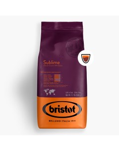 Кофе в зёрнах Sublime 100 Arabica 1 кг Bristot