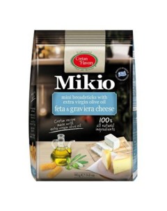 Хлебные палочки mini с сыром гравьера и фетой 90 г Mikio