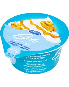 Йогурт кленовый сироп с грецким орехом 4 2 130г Экомилк
