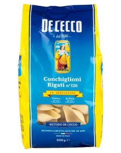 Макаронные изделия conchiglioni rigati 126 500 г De cecco