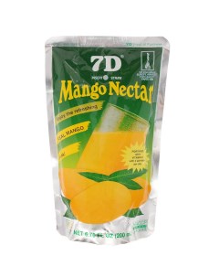 Напиток безалкогольный с манго нектар из манго 200 мл 7d