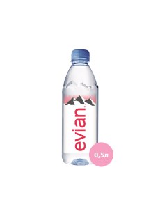 Вода минеральная негазированная пластик 0 5 л Evian