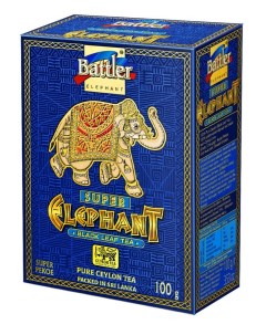 Черный чай Цейлон Супер слон Пекое 100 г Battler