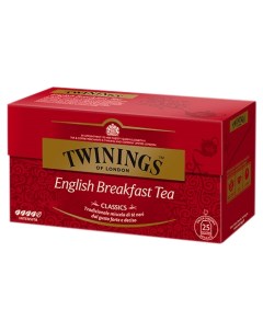 Чай черный English Breakfast в пакетиках 2 г х 25 шт Twinings