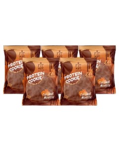 Печенье Chocolate Protein Cookie 5 50 г 5 шт карамельный мусс Fit kit