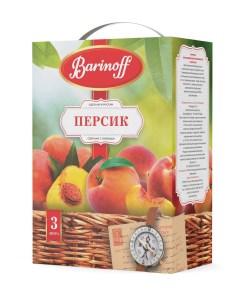 Напиток сокосодержащий персик с мякотью 3 л Barinoff