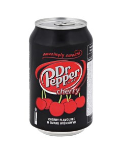 Газированный напиток Dr Pepper Cherry Доктор Пеппер ПОЛЬША ж банка 0 33л 24шт Dr. pepper
