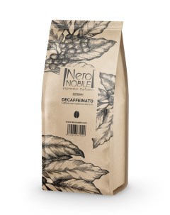 Кофе натуральный Decaffeinato зерновой 1 кг Neronobile