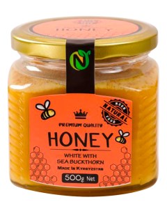 Мед белый с облепихой высшего качества 500 гр Noor natural food