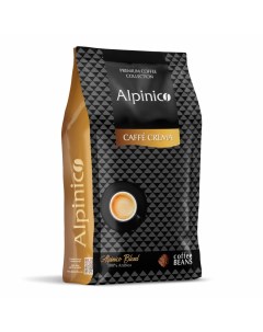 Кофе в зернах CAFFE CREMA 100 Арабика средней обжарки 1 кг Alpinico