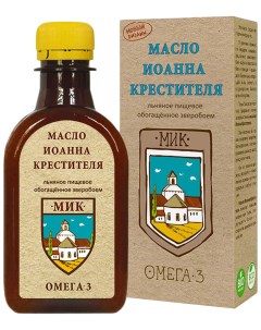 Масло льняное Иоанна Крестителя с экстрактом зверобоя 200 г Компас здоровья