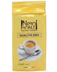 Кофе натуральный Qualita oro Ground зерновой 250 г Neronobile