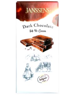 Шоколад темный 54 какао 90г Janssens