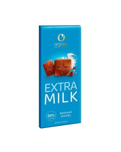 Шоколад молочный Extra milk 3 шт по 90 г O`zera