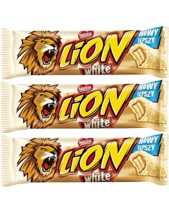 Батончик Lion White в белом шоколаде 42 г х 3 шт Nestle