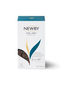 Чай черный earl grey c ароматом бергамота 25 пакетиков Newby