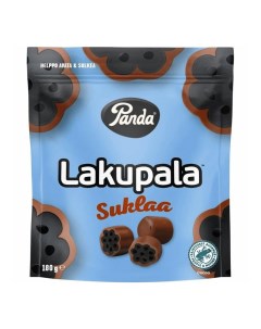 Конфеты лакричные Lakupala в молочном шоколаде 180 г Panda