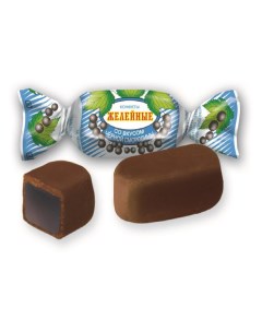 Конфеты желейные со вкусом черной смородины в шоколадной глазури Такф