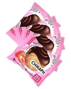 Протеиновое печенье Chikapie Клубника в шоколаде 4 шт по 60 г Chikalab