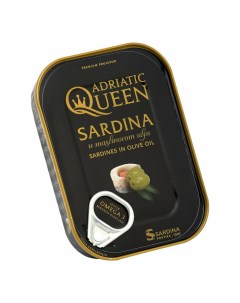 Сардина кусочки в оливковом масле 105 г Adriatic queen