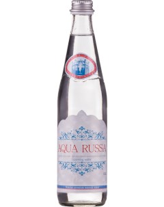 Вода питьевая газированная 0 5 л 6 штук в упаковке Aqua russa