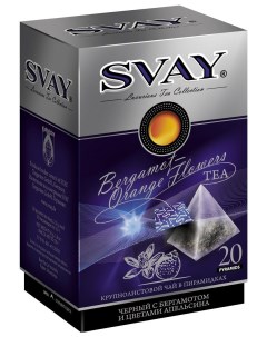 Чай черный original bergamot 20 пакетиков Svay