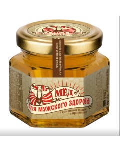 Мёд натуральный мед для мужского здоровья с семенами тыквы и прополисом 130 г Здравлидер