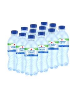Вода минеральная природная столовая питьевая газированная 0 33 л 12 шт Калинов родник