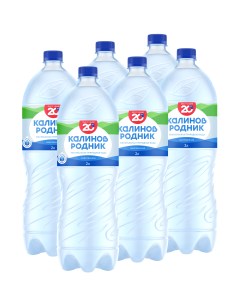 Вода питьевая 2 л газированная 6 шт в упаковке Калинов родник
