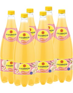 Газированный напиток Крем сода 1 5 л 6 шт в упаковке Калиновъ лимонадъ
